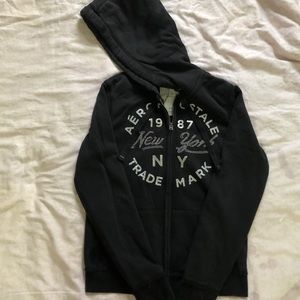 Aeropostale Junior Stud Glitter NY Hoodie